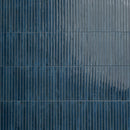 Gems Cobalto 5"x10" Glossy Porcelain Fluted Wall Tile - MSI Collection