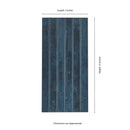 Gems Cobalto 5"x10" Glossy Porcelain Fluted Wall Tile - MSI Collection