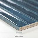 Gems Cobalto 5"x10" Glossy Porcelain Fluted Wall Tile - MSI Collection