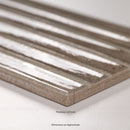 Gems Grigio 5"x10" Glossy Porcelain Fluted Wall Tile - MSI Collection