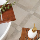 Latte Blocchi Grid Matte Porcelain Tile - MSI Collection