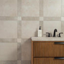Latte Blocchi Grid Matte Porcelain Tile - MSI Collection