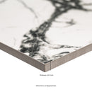 Lux Iceberg Polished Porcelain Floor And Wall Tile - MSI Collection thickness view