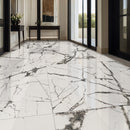 Lux Iceberg Polished Porcelain Floor And Wall Tile - MSI Collection lobby view