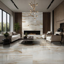 Nebula Almond 24"x48" Polished Porcelain Floor And Wall Tile - MSI Collection floor view