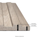 Sinfonia Hiphop Abedul 6"x16" Matte Porcelain Fluted Wood Look Wall Tile - MSI Collection