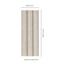 Sinfonia Hiphop Arena 6"x16" Matte Porcelain Fluted Limestone Look Wall Tile - MSI Collection