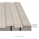 Sinfonia Hiphop Arena 6"x16" Matte Porcelain Fluted Limestone Look Wall Tile - MSI Collection