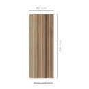 Sinfonia Hiphop Camel 6"x16" Matte Porcelain Fluted Wood Look Wall Tile - MSI Collection