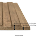Sinfonia Hiphop Camel 6"x16" Matte Porcelain Fluted Wood Look Wall Tile - MSI Collection