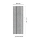 Sinfonia Hiphop Ceniza 6"x16" Matte Porcelain Fluted Limestone Look Wall Tile - MSI Collection