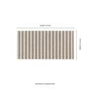 Sinfonia Piano Arena 4.5"x9" Matte Porcelain Fluted Limestone Look Wall Tile - MSI Collection