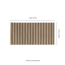 Sinfonia Piano Camel 4.5"x9" Matte Porcelain Fluted Wood Look Wall Tile - MSI Collection