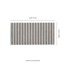 Sinfonia Piano Ceniza Matte Porcelain Fluted Limestone Look Wall Tile - MSI Collection
