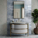 Village 4"x12" Matte Porcelain Subway Wall Tile - MSI Collection bath view