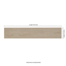 Whitehill Ashwood 9"x48" Matte Porcelain Wood Look Floor & Wall Tile - MSI Collection measurement view