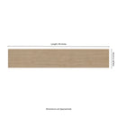 Whitehill Ashwood 9"x48" Matte Porcelain Wood Look Floor & Wall Tile - MSI Collection measurement view