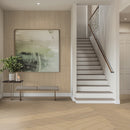 Whitehill Ashwood 9"x48" Matte Porcelain Wood Look Floor & Wall Tile - MSI Collection stair case view