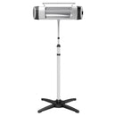 Porch Garden Electric Thermostat Patio Heater Standing Garden 1500W Infrared Heater with Remote Control Outdoor/Indoor
