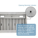 30" Range Hood Insert, Ultra Quiet Stainless Steel 6" Ducted with 600 CFM Powerful Suction
