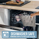 36" Range Hood Insert, Ultra Quiet Stainless Steel 6" Ducted with 600 CFM Powerful Suction