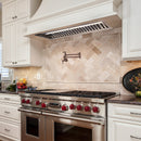 36" Range Hood Insert, Ultra Quiet Stainless Steel 6" Ducted with 600 CFM Powerful Suction-NX-19IL-36