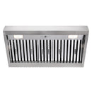 36" Range Hood Insert, Ultra Quiet Stainless Steel 6" Ducted with 600 CFM Powerful Suction