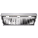 48" Range Hood Insert, Ultra Quiet Stainless Steel 8" Ducted with 1200 CFM Powerful Suction