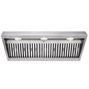 48" Range Hood Insert, Ultra Quiet Stainless Steel 8" Ducted with 1200 CFM Powerful Suction
