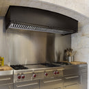 54" Range Hood Insert, Ultra Quiet Stainless Steel 8" Ducted with 1200 CFM Powerful Suction-NX-19IL-54