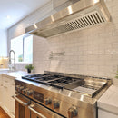 54" Range Hood Insert, Ultra Quiet Stainless Steel 8" Ducted with 1200 CFM Powerful Suction-NX-19IL-54