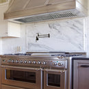 54" Range Hood Insert, Ultra Quiet Stainless Steel 8" Ducted with 1200 CFM Powerful Suction-NX-19IL-54