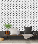 Stylish Black and White Floral Wallpaper Smart