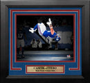 Cam Skattebo Touchdown Celebration Backflip New York Giants 8" x 10" Framed Blackout Football Photo