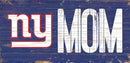New York Giants Mom Wood Sign