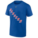 Patrick Kane New York Rangers Authentic Stack Name & Number T-Shirt - Blue
