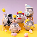 Sleepy Penguin Needle Felting Kit. Wizardi DIY Wool Craft Kit F07N8-W115