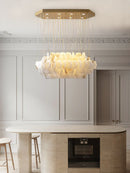 Natural Alabaster Chandelier