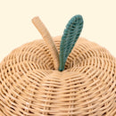 Apple Rattan Storage Basket Natural - Small
