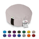 Zafu Meditation Cushion yoga pillow - Cotton & Organic Buckwheat Hull filling, Made in USA