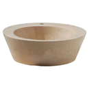 Travertine Natural Stone Round Vessel Sink 16 Inch Diameter 6 Inch Height