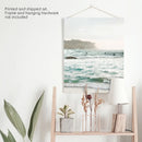 Nautical Coastline Photo. Ocean Waves and Rocks Print