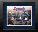 MLB Baseball Photo Picture Frame Kit - Cleveland Indians (Navy Matting, White Trim)
