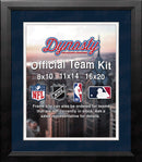 NBA Basketball Photo Picture Frame Kit - Minnesota Timberwolves (Navy Matting, White Trim)