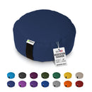 Zafu Meditation Cushion yoga pillow - Cotton & Organic Buckwheat Hull filling, Made in USA