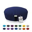 Zafu Meditation Cushion yoga pillow - Cotton & Organic Buckwheat Hull filling, Made in USA