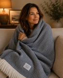 100% Organic Cotton Algarve Throw Blankets