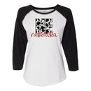 Nebraska Cow Print Baseball Tee | Multiple Sizes | Nature Finds & Designs