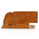 Nebraska Solid Charcuterie Board | Multiple Design Options | 17" x 8" x .75" | Wilkens Wood Design