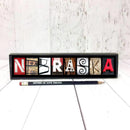 Red Nebraska Word Block | Multiple Sizes | Letters of Love Designs